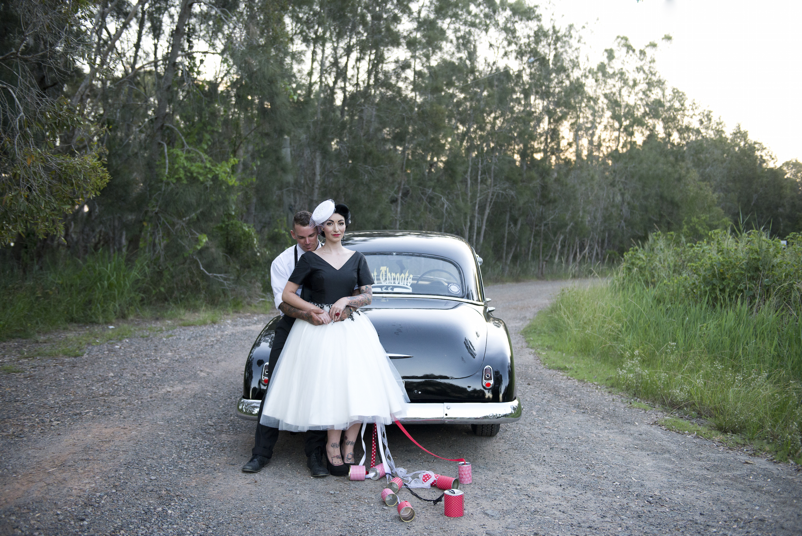 Vintage fashion inspired Bride and Groom