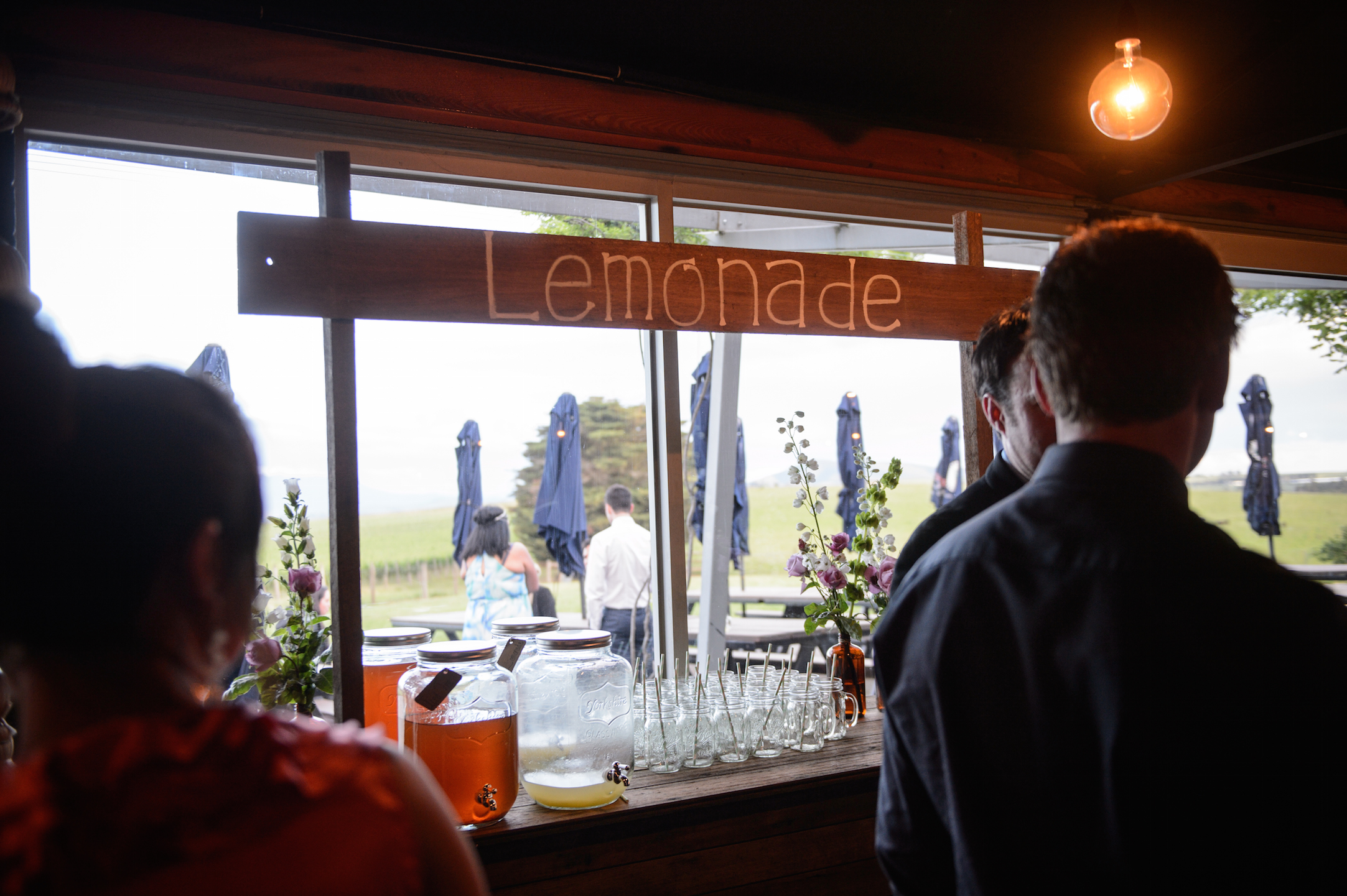 Country Wedding with Lemonade Stand