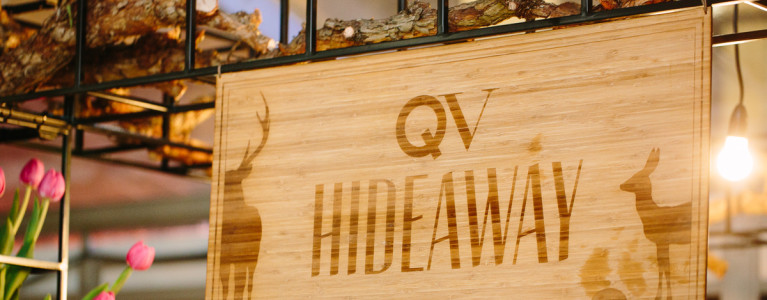 QV Hideaway- laser engraving on wood